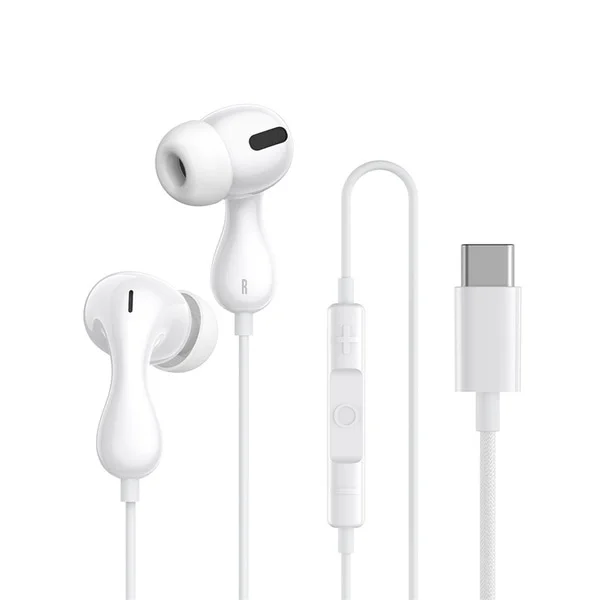 Baseus Encok CZ20 Wired Earphones – Moon White- 1 Year Warranty