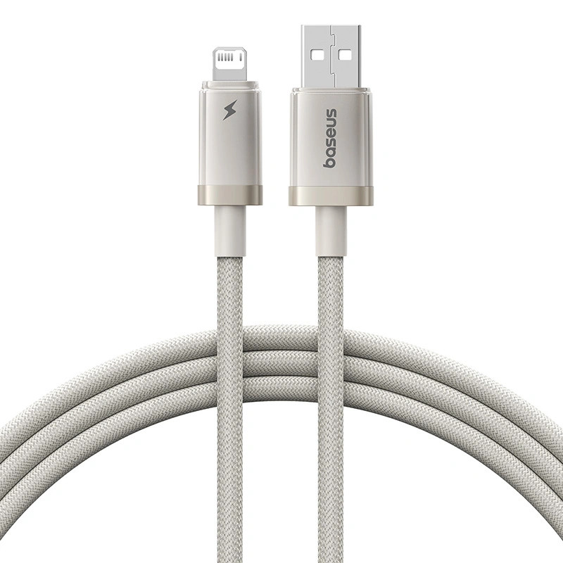 Baseus Titanium Alloy 1 Meter USB to Lightning 2.4A Fast Charging Cable – 1 Year Warranty